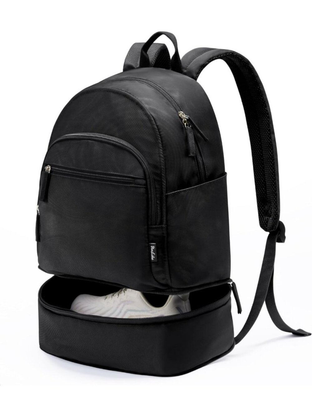 Lightweight Waterproof Gym Backpack with Shoe Compartment & Wet Pocket for